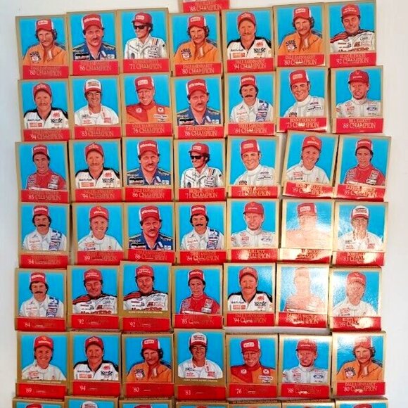 NASCAR Winston Cup Series 25th Anniversary Champions 50 Book Matches in Tin - Picture 11 of 11